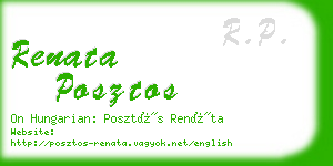 renata posztos business card